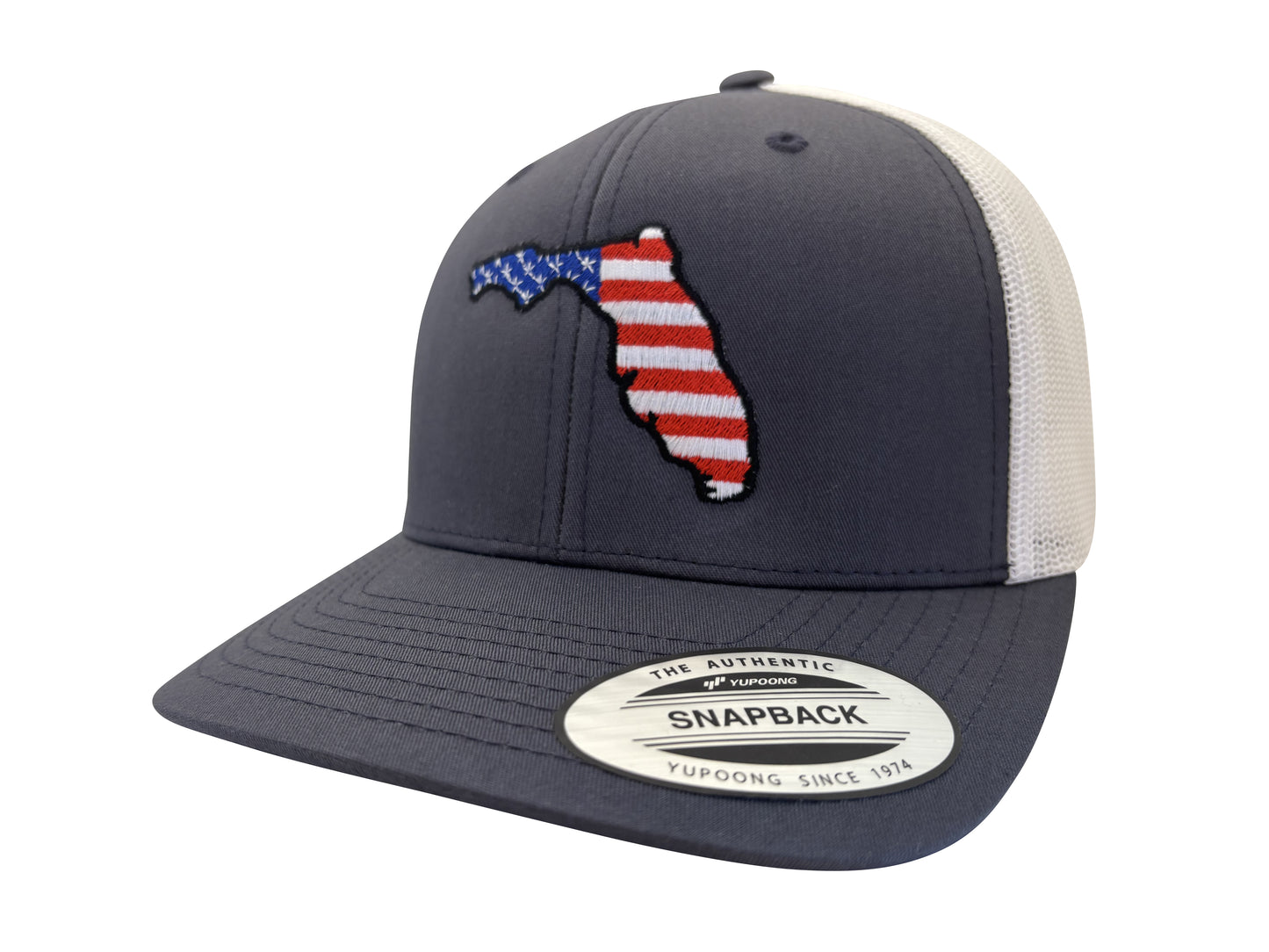 FLORIDA TRUCKER HAT USA FLAG