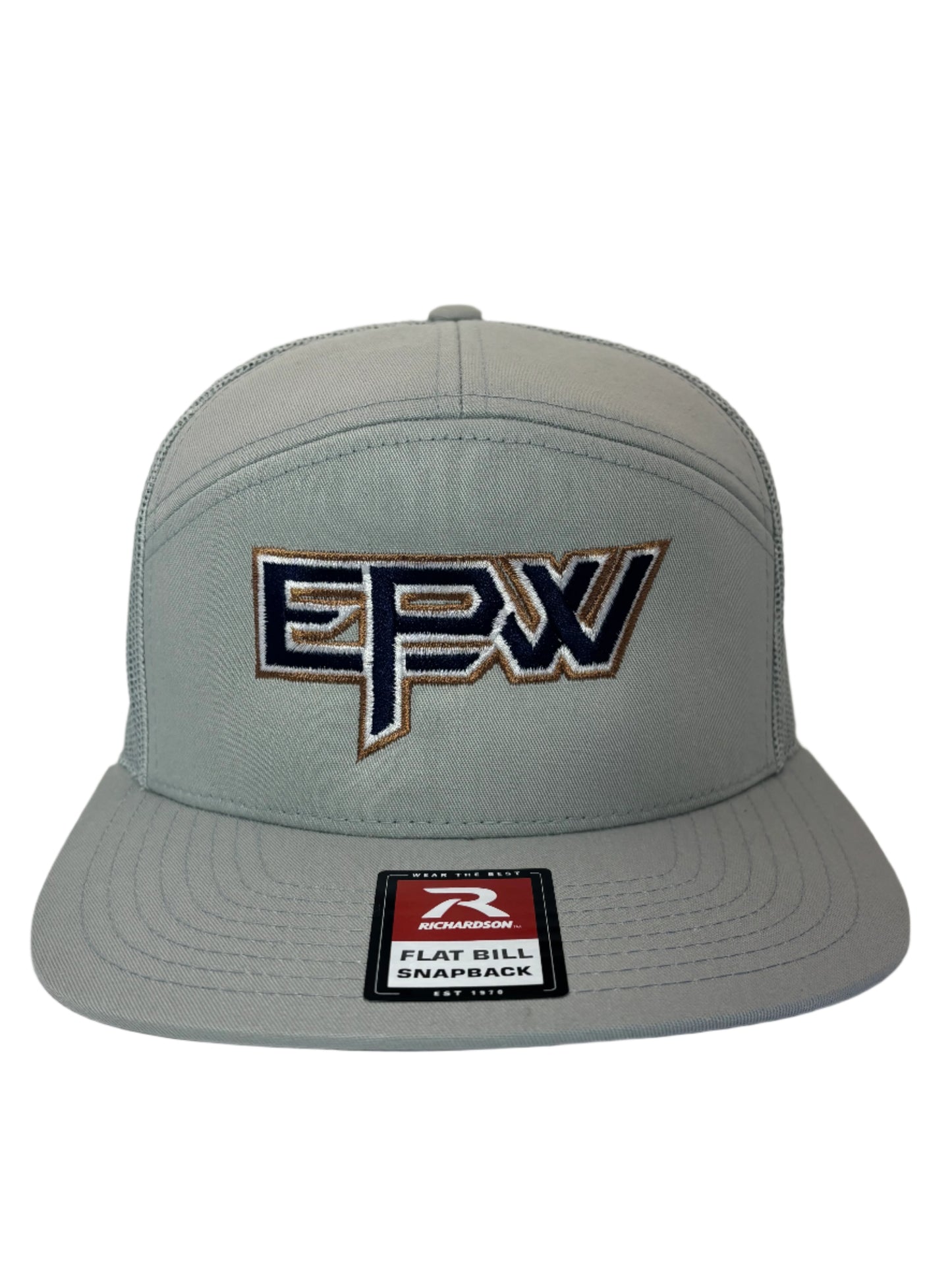 EPW HAT RICHARDSON 168 SILVER WITH NAVY, COPPER/WHITE OULTINE