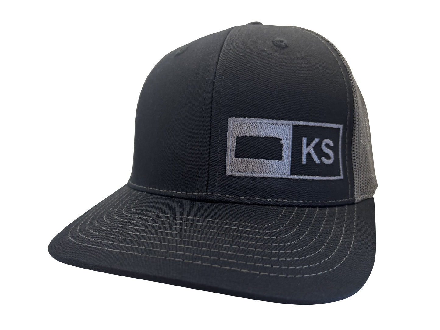 KANSAS TRUCKER HAT BLACK/GRAPHITE