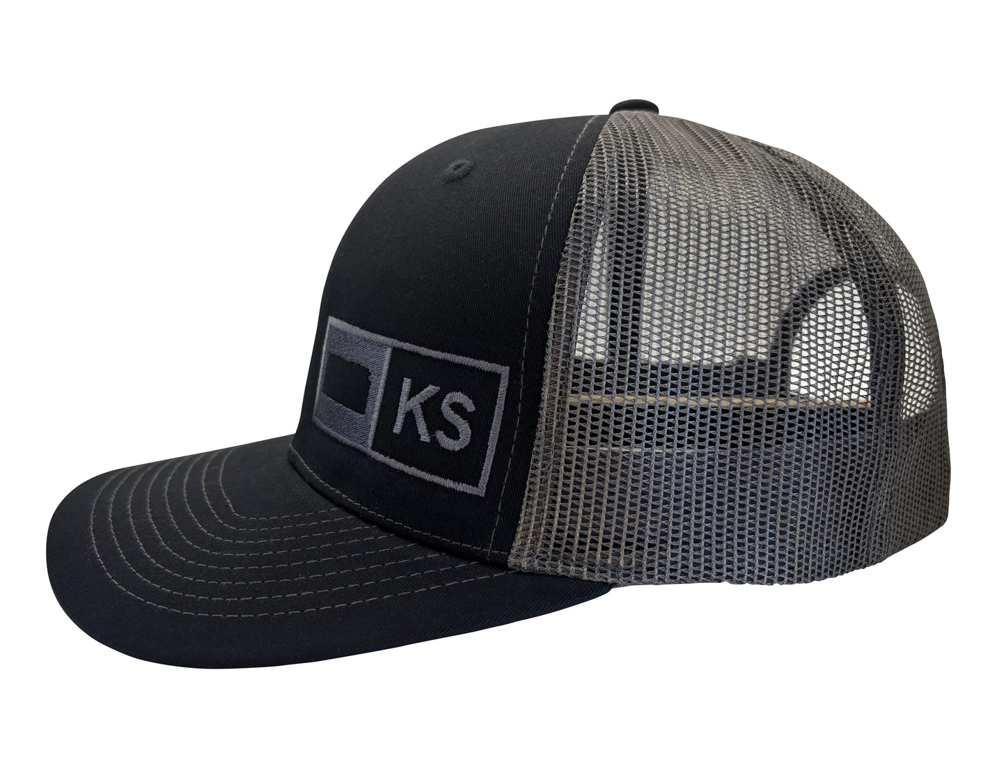 KANSAS TRUCKER HAT BLACK/GRAPHITE