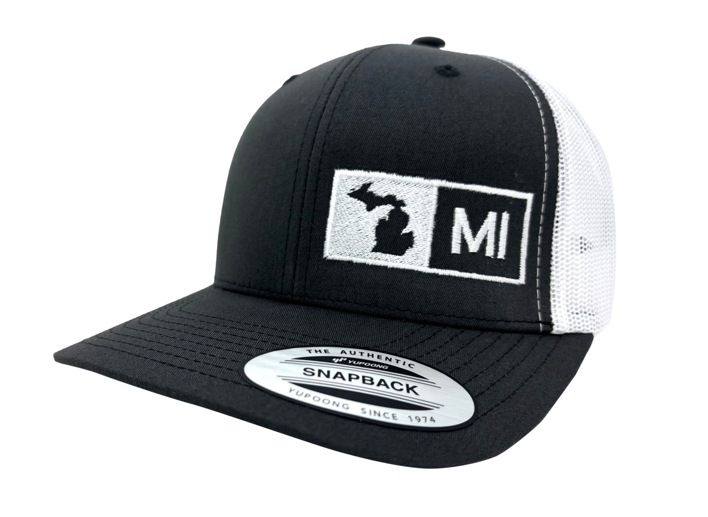 MICHIGAN TRUCKER HAT GRAY/WHITE