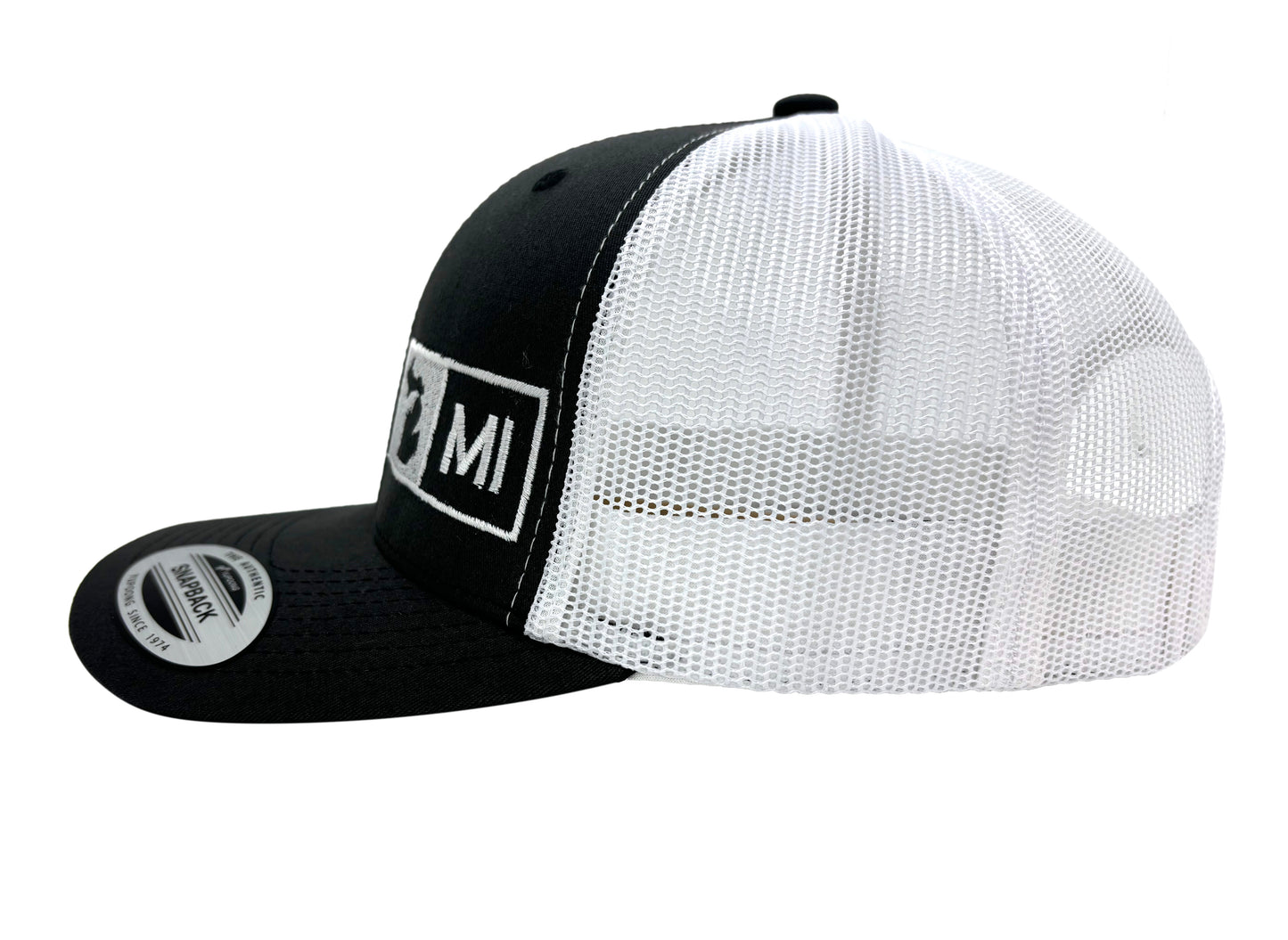 MICHIGAN TRUCKER HAT GRAY/WHITE