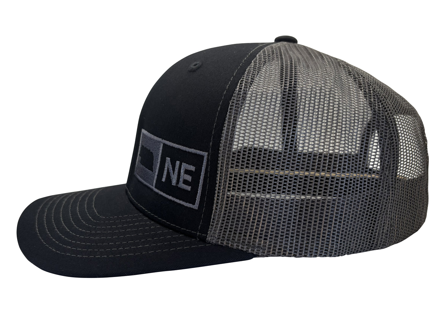 NEBRASKA TRUCKER HAT BLACK/GRAPHITE