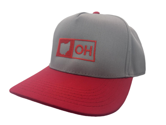 OHIO LOGO HAT GRAY/RED