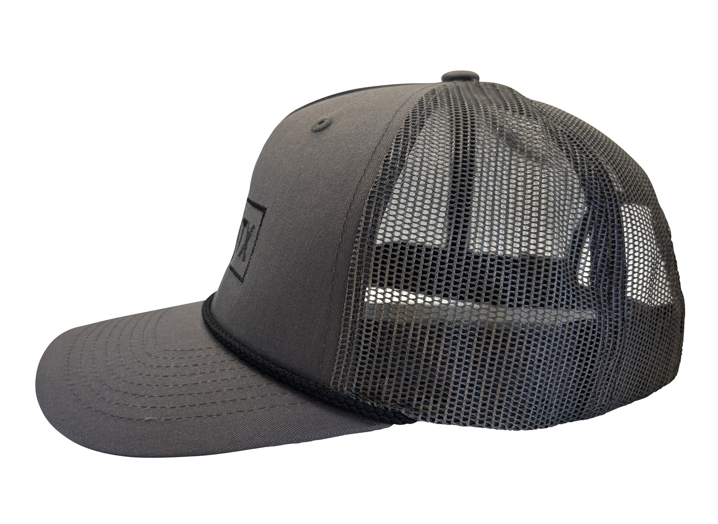 TEXAS ROPE TRUCKER HAT CHARCOAL/BLACK