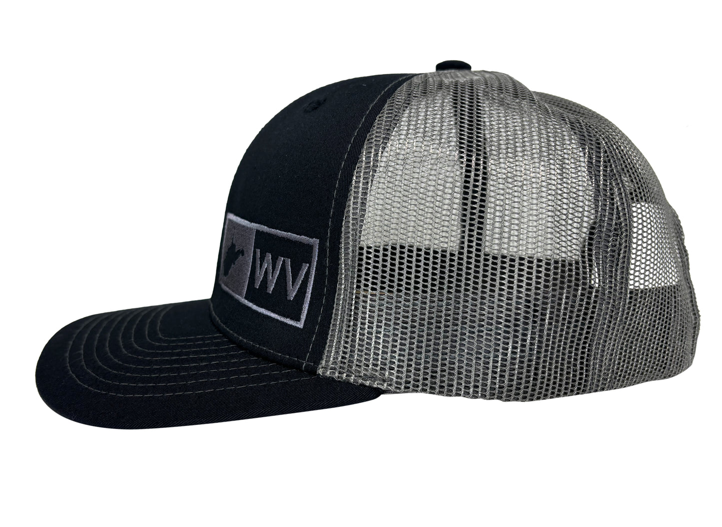 WEST VIRGINIA TRUCKER HAT BLACK/GRAPHITE