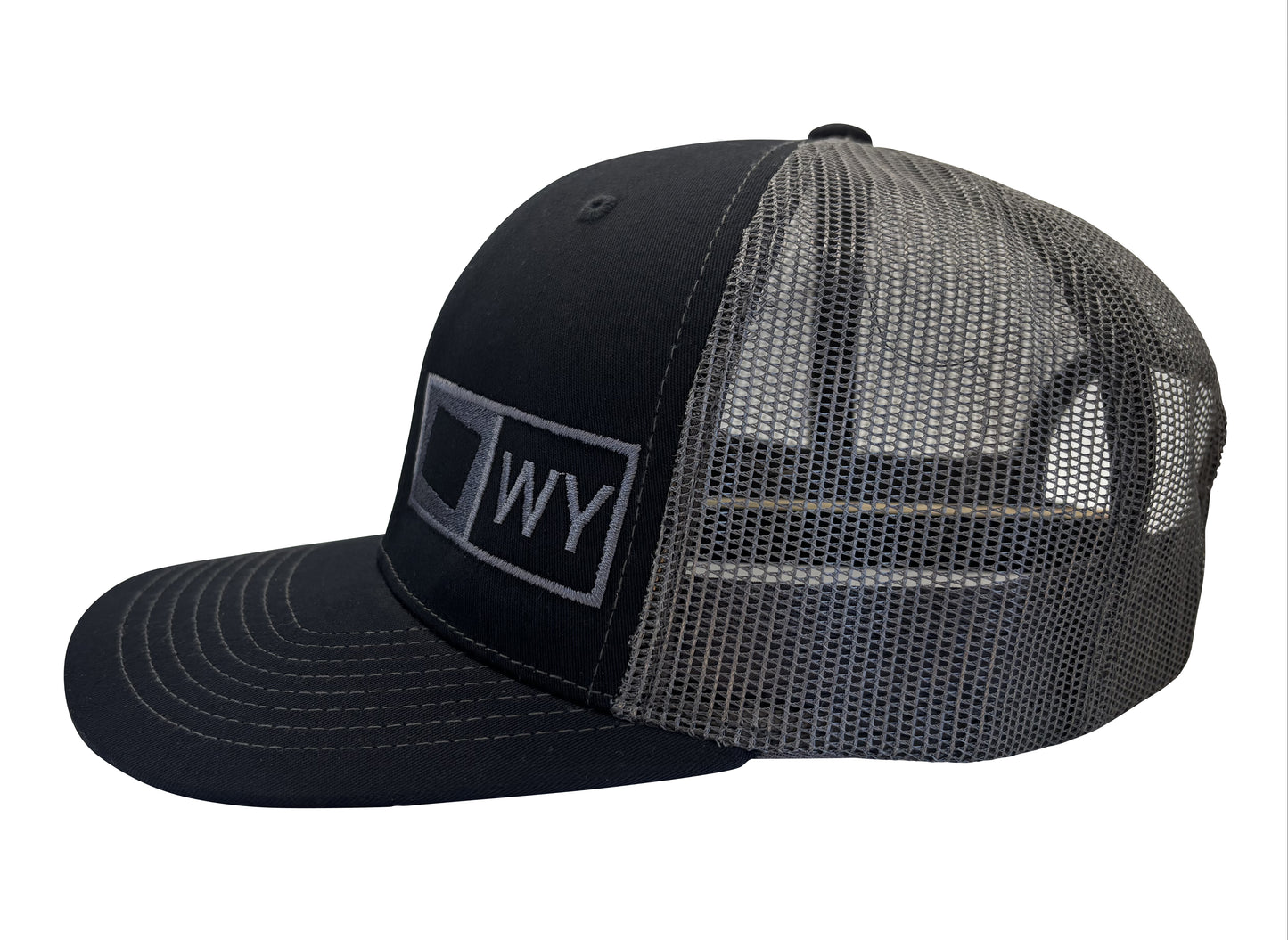 WYOMING TRUCKER HAT BLACK/GRAPHITE
