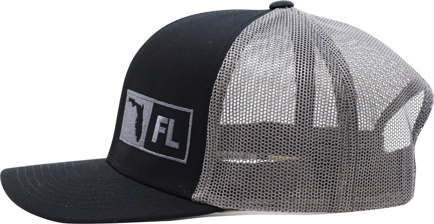 FLORIDA TRUCKER HAT BLACK/GRAPHITE