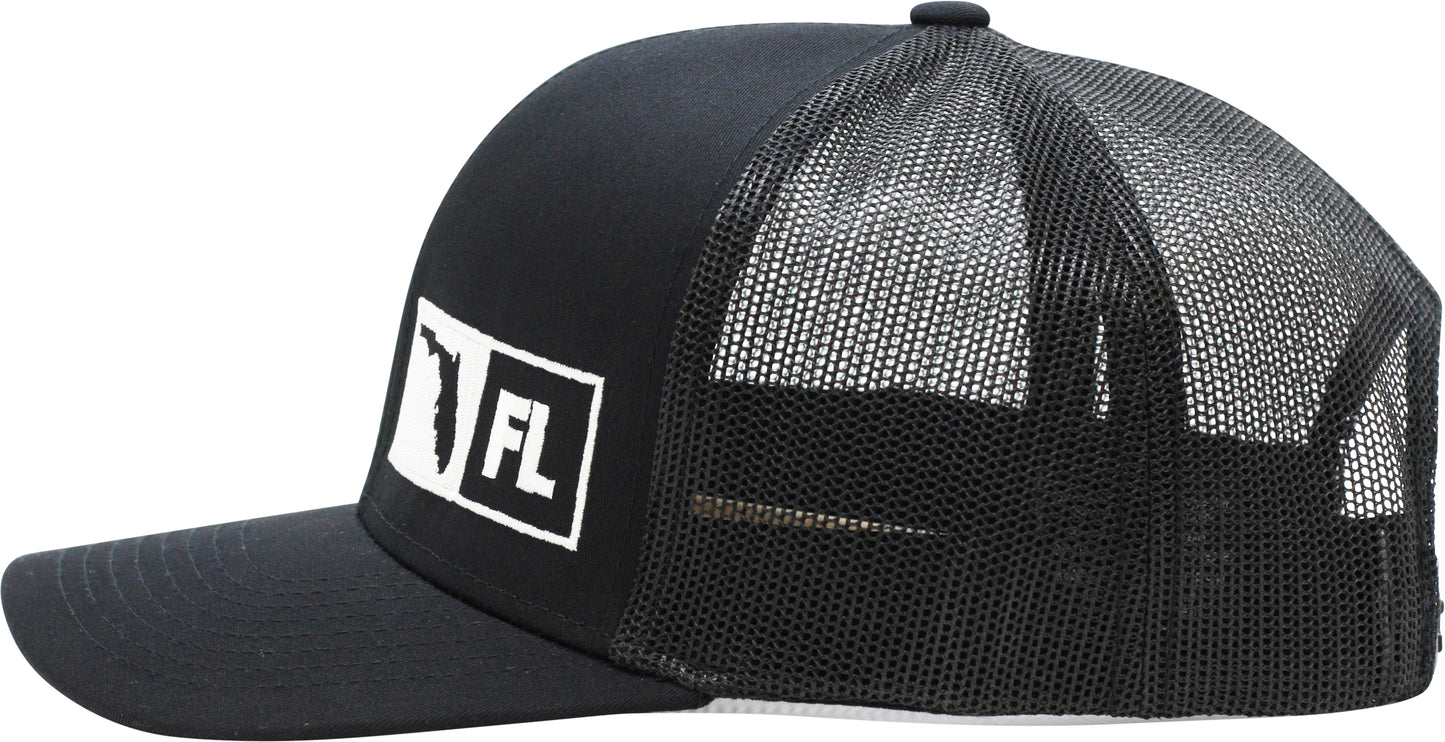 FLORIDA TRUCKER HAT BLACK