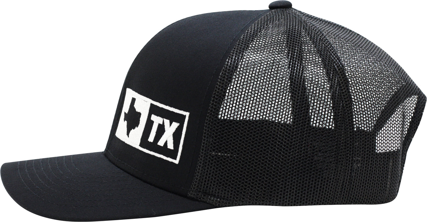 TEXAS TRUCKER HAT BLACK