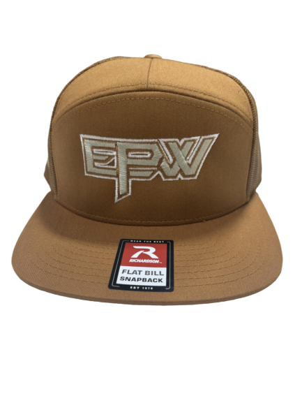 EPW HAT RICHARDSON 168 CARAMEL WITH WHITE/CREAM OUTLINE