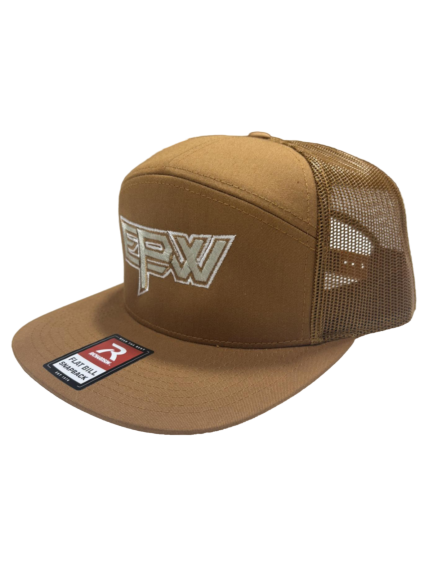 EPW HAT RICHARDSON 168 CARAMEL WITH WHITE/CREAM OUTLINE
