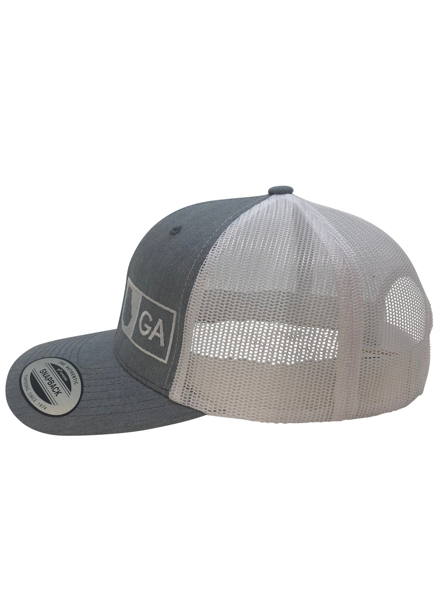 GEORGIA TRUCKER HAT HEATHER GRAY/WHITE