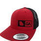 GEORGIA TRUCKER HAT RED/BLACK