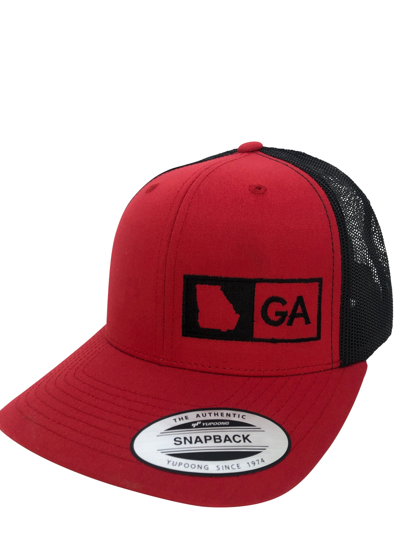 GEORGIA TRUCKER HAT RED/BLACK