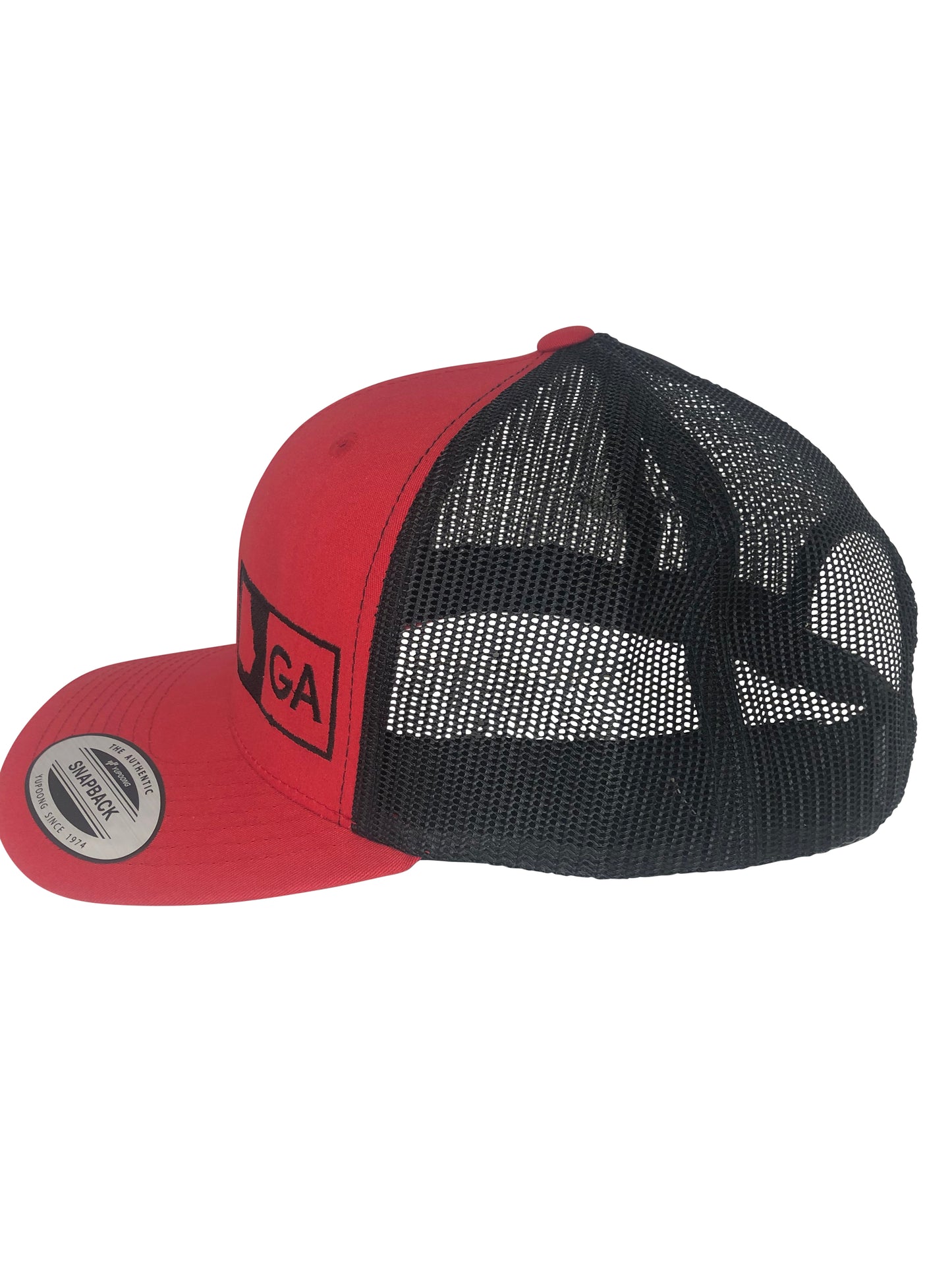 GEORGIA TRUCKER HAT RED/BLACK