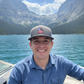 Idaho Trucker Hat-USA FLAG Gray/White