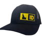 IDAHO TRUCKER HAT  BLACK/GOLD