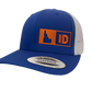 IDAHO TRUCKER HAT BLUE/WHITE/ORANGE