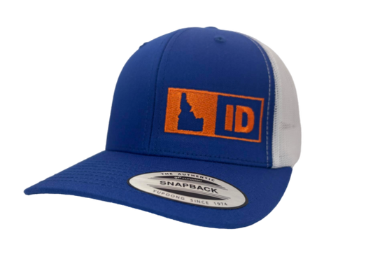 IDAHO TRUCKER HAT BLUE/WHITE/ORANGE