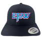 EPW TRUCKER HAT NEON BLUE WITH WHITE/PINK OUTLINE