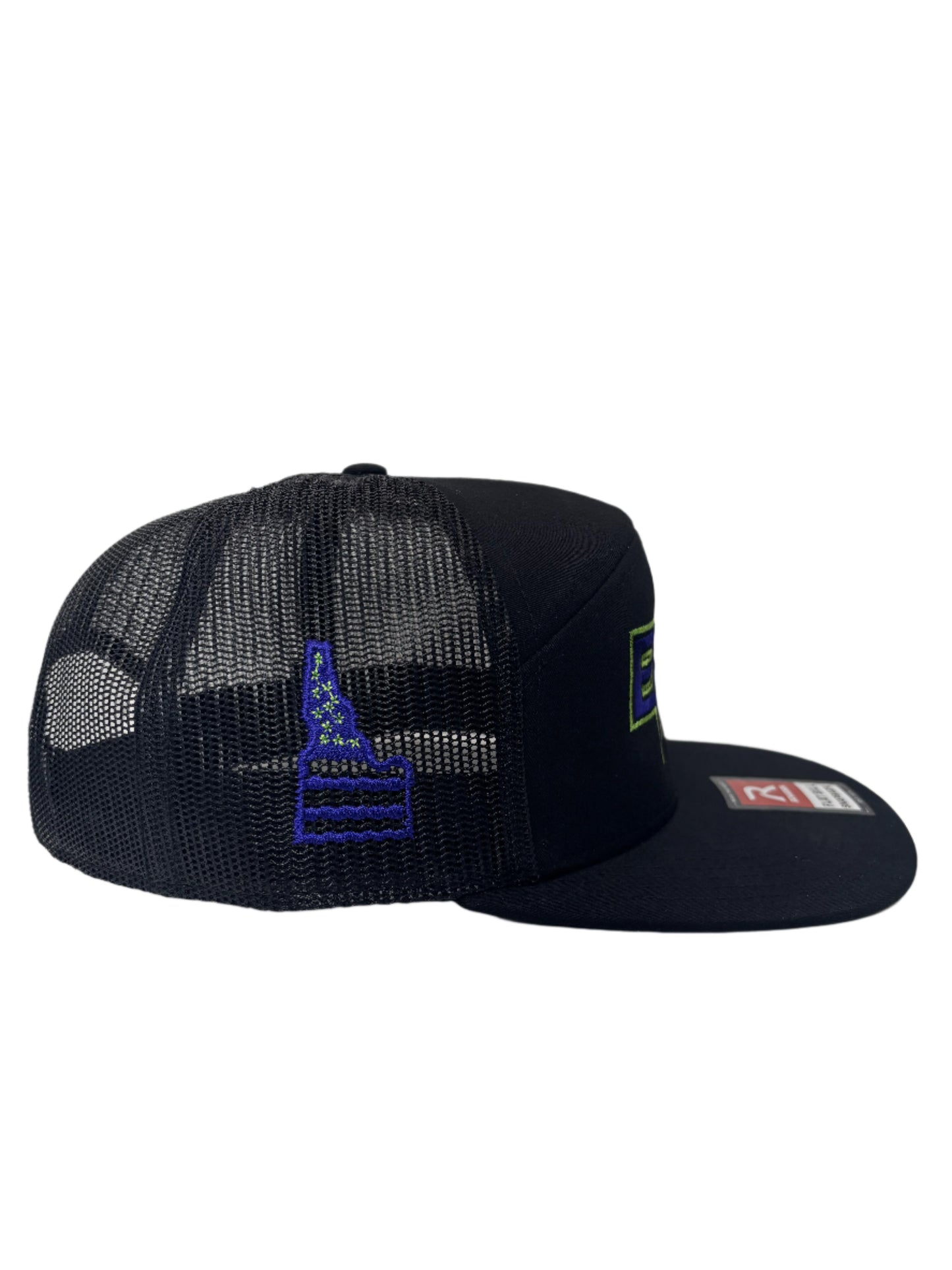 EPW HAT RICHARDSON 168  BLACK WITH PURPLE/NEON GREEN OUTLINE