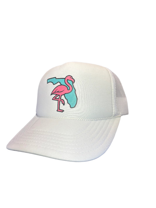 FLORIDA FLAMINGO FOAMIE TRUCKER HAT