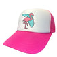 FLORIDA FLAMINGO FOAMIE TRUCKER HAT PINK/WHITE