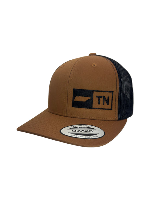 TENNESSEE TRUCKER HAT  CARMEL/BLACK