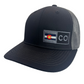 COLORADO TRUCKER HAT   BLACK/GRAPHITE