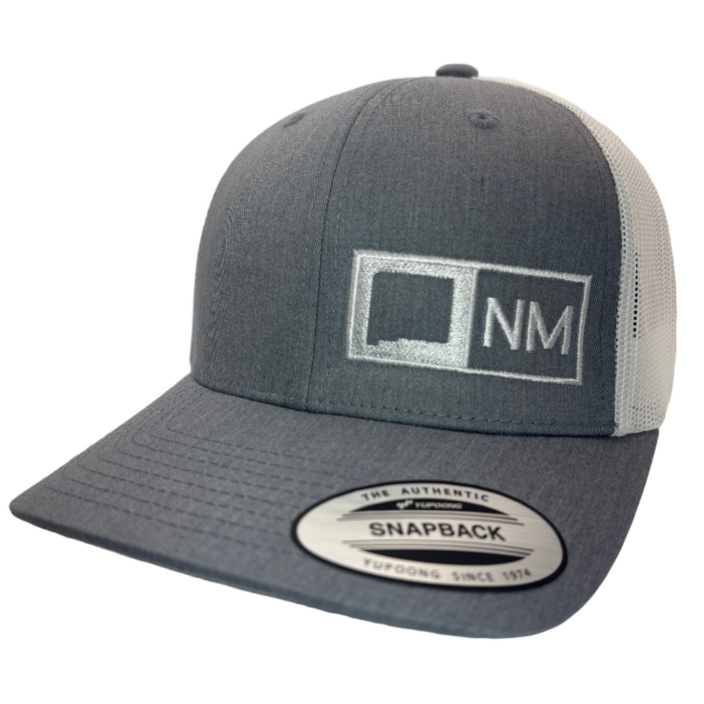 NEW MEXICO TRUCKER HAT  HEATHER GRAY/WHITE