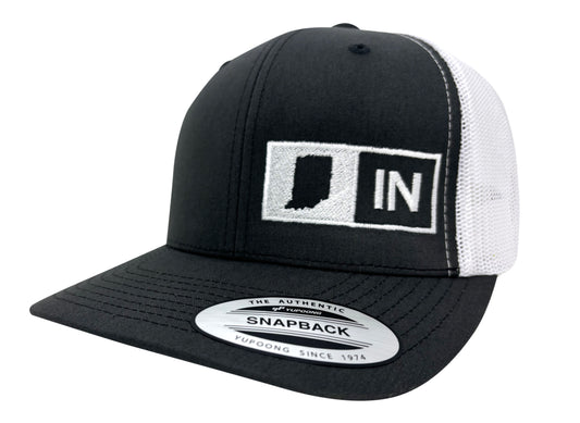 INDIANA TRUCKER HAT  GRAY/WHITE