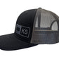KANSAS TRUCKER HAT BLACK/GRAPHITE