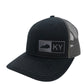 KENTUCKY TRUCKER HAT BLACK/GRAPHITE