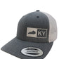 KENTUCKY TRUCKER HAT HEATHER GRAY/WHITE