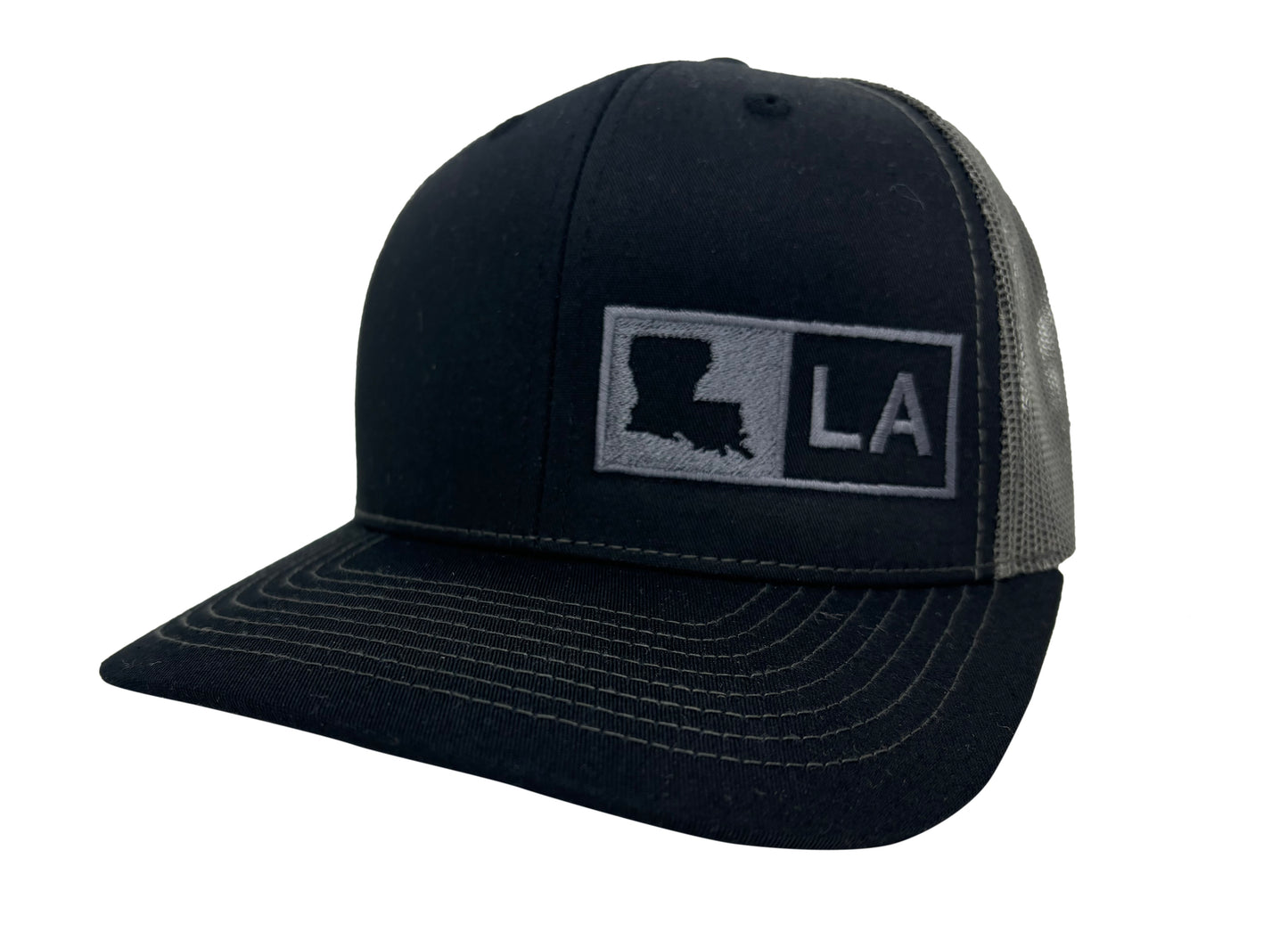 LOUISIANA TRUCKER HAT  BLACK/GRAPHITE