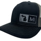 MICHIGAN TRUCKER HAT BLACK/GRAPHITE