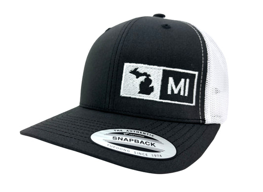 MICHIGAN TRUCKER HAT GRAY/WHITE