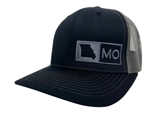 MISSOURI TRUCKER HAT BLACK/GRAPHITE