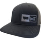 MONTANA TRUCKER HAT   BLACK/GRAPHITE
