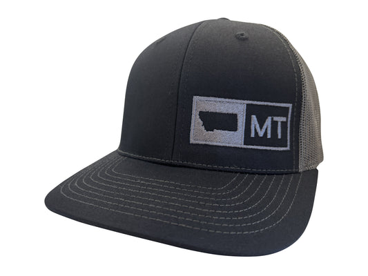 MONTANA TRUCKER HAT   BLACK/GRAPHITE