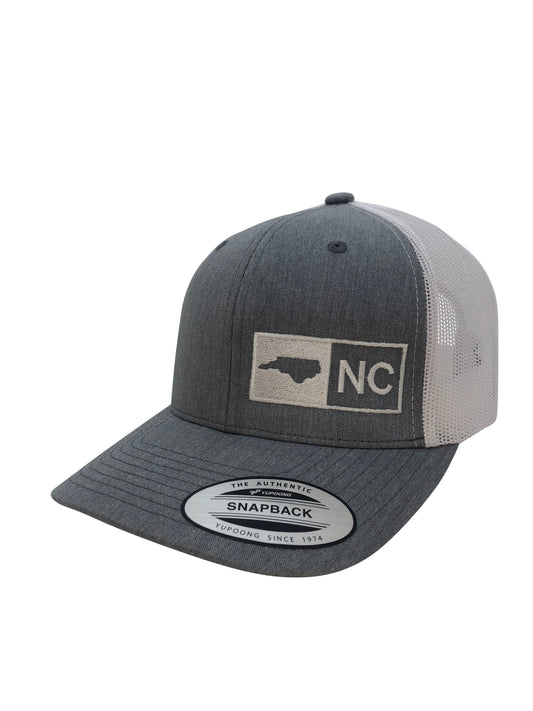 NORTH CAROLINA TRUCKER HAT HEATHER GRAY/WHITE