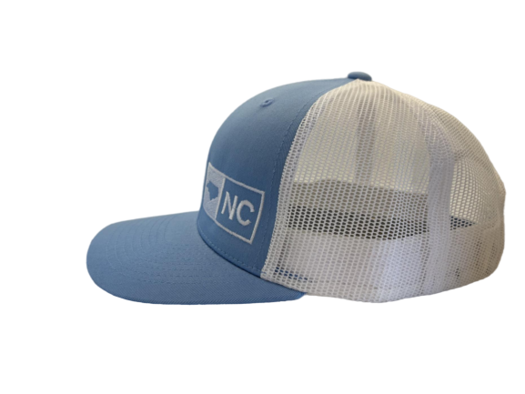 NORTH CAROLINA TRUCKER HAT   CAROLINA BLUE/WHITE
