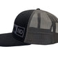 NORTH DAKOTA TRUCKER HAT  BLACK/GRAPHITE
