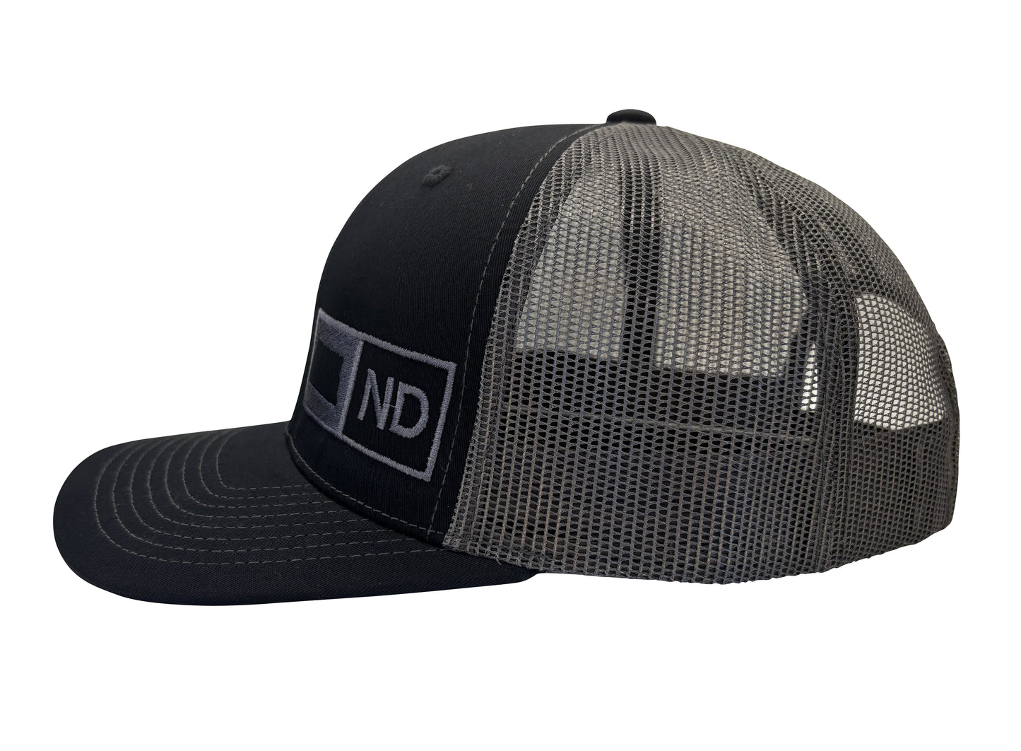 NORTH DAKOTA TRUCKER HAT  BLACK/GRAPHITE