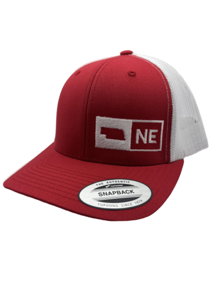 NEBRASKA TRUCKER HAT RED/WHITE