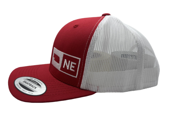 NEBRASKA TRUCKER HAT RED/WHITE