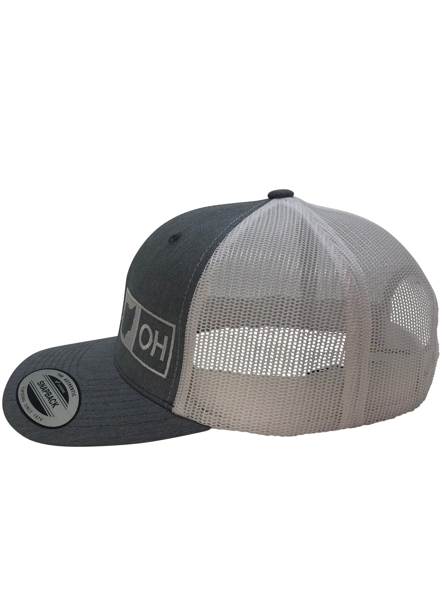 OHIO TRUCKER HAT HEATHER GRAY WHITE