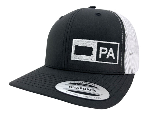 PENNSYLVANIA TRUCKER HAT  GRAY/WHITE