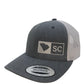 SOUTH CAROLINA TRUCKER HAT HEATHER GRAY/WHITE